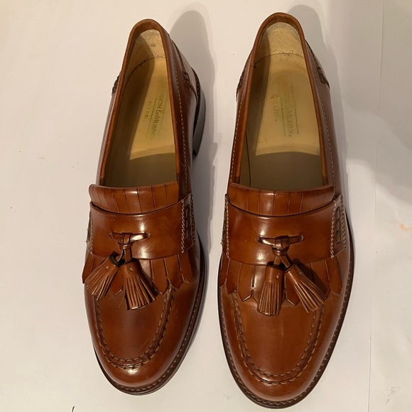 Johnston & Murphy Cognac leather loafer 9M - Picture 3 of 6